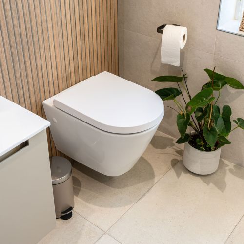 Marbella Rimless Wall Hung Toilet & Soft Close Seat (5877)