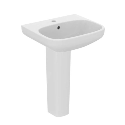 Ideal Standard i.life A 500mm 1 Taphole Basin & Full Pedestal (20700)
