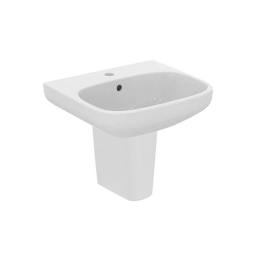 Ideal Standard i.life A 500mm 1 Taphole Basin & Semi Pedestal (20701)