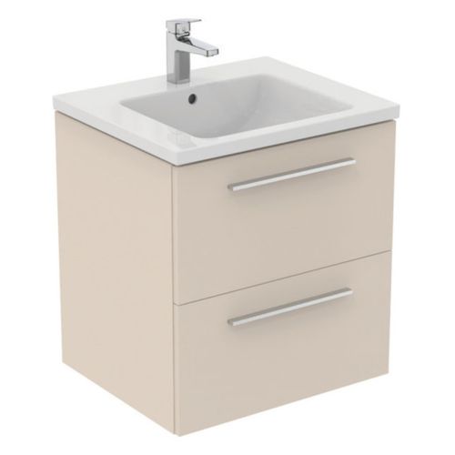 Ideal Standard i.life B 600mm Wall Hung Vanity Unit & Basin - Matt Beige (20714)