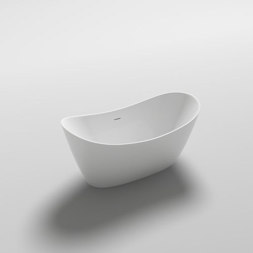 Viktor Benson Taha 1500mm Freestanding Double Ended Bath with White Waste