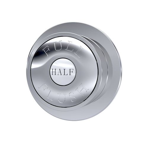 Nuie Traditional Dual Flush Push Button - Chrome