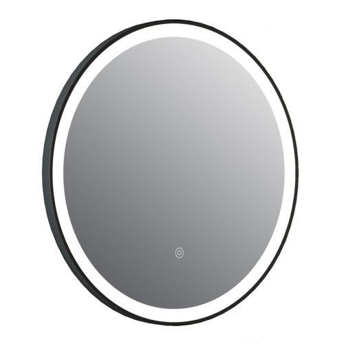 Tailored Bathrooms Rosie Black 600mm LED Round Touch Mirror with Demist & Colour Change (22058)