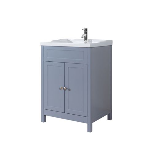 Kingsbury 600mm Traditional Vanity Unit & Basin - Classic Grey