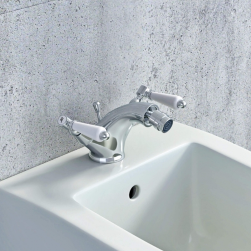 Victoria Bianco Mono Bidet Mixer With Pop Up Waste - Chrome