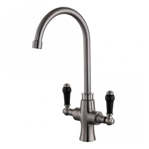 Tre Mercati Victoria Modern Deck Mounted Mono Sink Mixer - Brushed Nickel (22023)