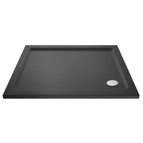 Nuie 1000 x 800mm Rectangular Shower Tray - Slate Grey (16382)