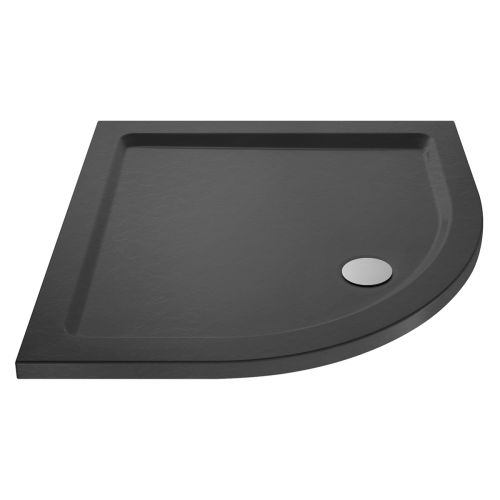 Nuie 800mm Quadrant Shower Tray - Slate Grey (16388)