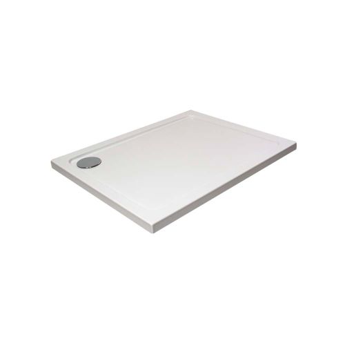 Elements 900 x 700mm Rectangle Slim Line Shower Tray with Corner Waste (20638)