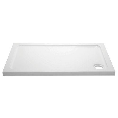 Elements 800 x 800mm Square Slim Line Shower Tray with Corner Waste (20628)