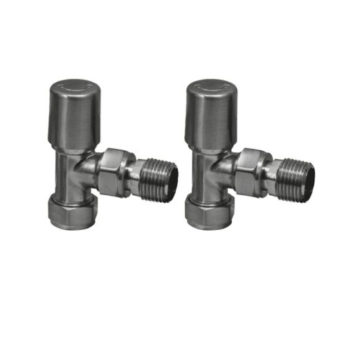 Eliseo Ricci Minimalistic Angled Radiator Valve - Gunmetal