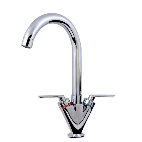 ER Twin Lever Kitchen Mixer Tap - Chrome (2168)