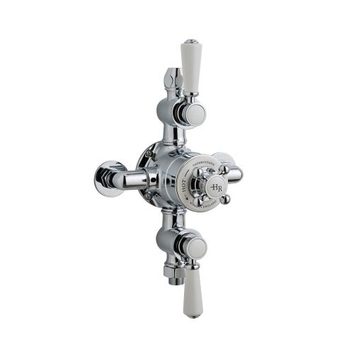 Hudson Reed White Topaz Triple Thermostatic Shower Valve TSVT102 (4493)