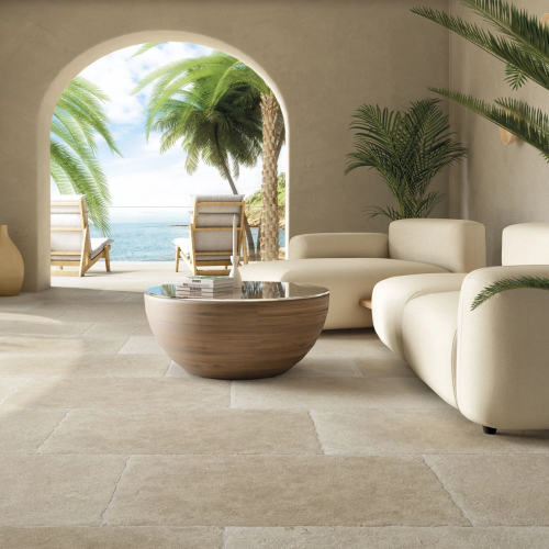 Taxos Sand RLV  Tumbled  60x90x2cm Outdoor Porcelain Tile- 0.55sqm perbox