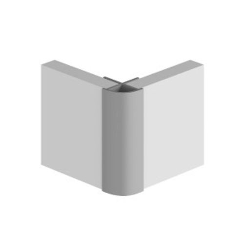 CLASSIC Type B External Corner Aluminium Extrusion - White - 2450mm Long (21113)
