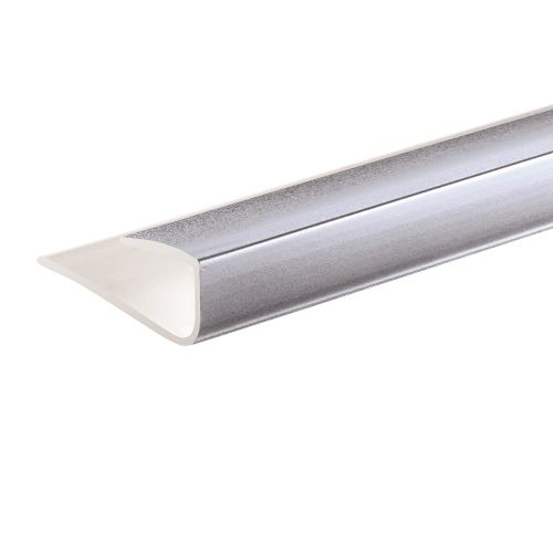 Lusso Panel 10mm U Trim Silver - 2400mm (10885)