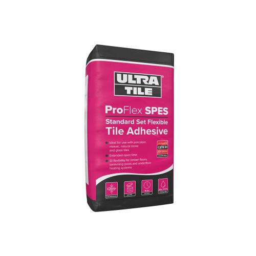 UltraTile ProFlex SPES S1 Standard Set Flexible Tile Adhesive - 20kg - White