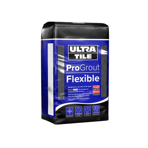UltraTile ProGrout Flexible Wall & Floor Grout - 3kg - Charcoal