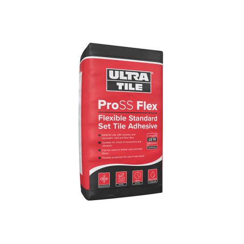 UltraTile Pro Set Standard Set Flexible Tile Adhesive - 20kg -  White