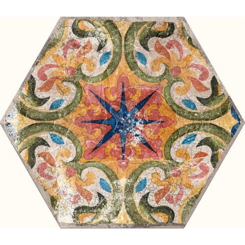 Veracruz Hexagon 23.2 x 26.7cm Matt Porcelain Tile - 0.75sqm perbox