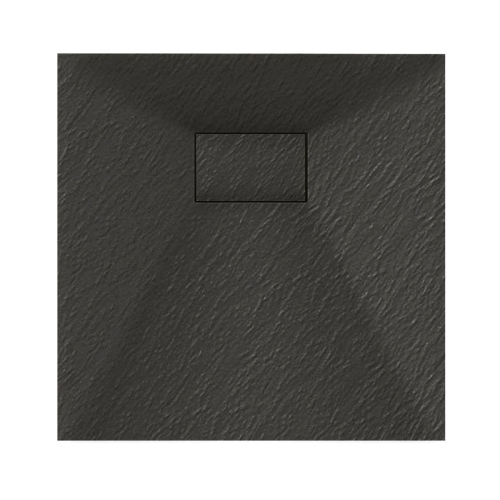 Veloce Uno Square Shower Tray 800 x 800mm - Black