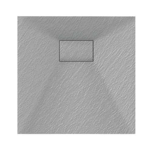 Veloce Uno Square Shower Tray 800 x 800mm - Grey
