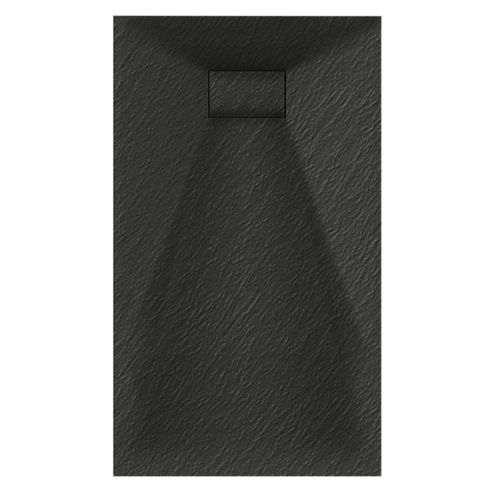 Veloce Uno Rectangle Shower Tray 700 x 1000mm - Black