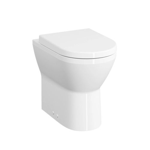 Vitra Integra Round Comfort Height Rimless Back To Wall Toilet with Soft Close Seat