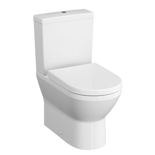 Vitra Integra Round Rimless Close Coupled Back To Wall Toilet with Soft Close Seat