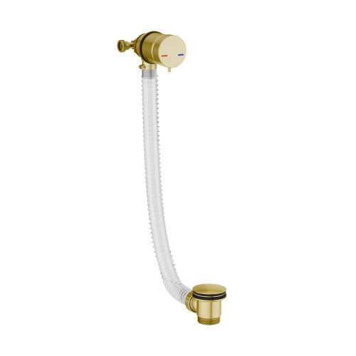 Eliseo Ricci Bath Filler & Overflow Bath Waste - Brushed Brass (19520)