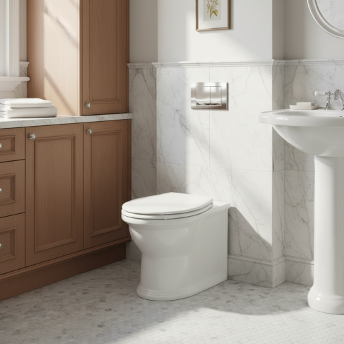 Windsor Rimless Back to Wall Toilet & Soft Close Seat (21321)