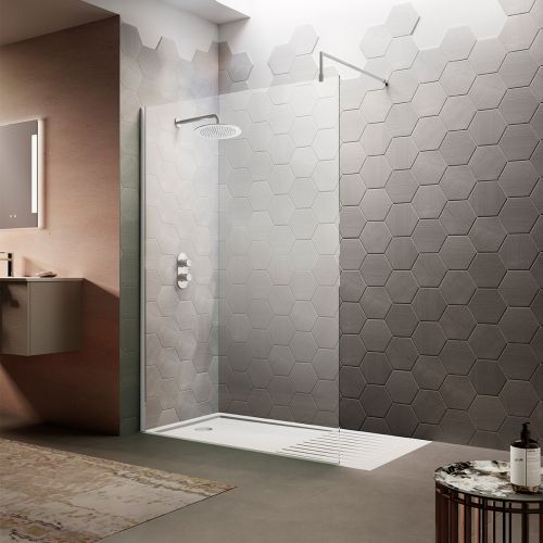 Hudson Reed 1000mm Wetroom Screen & Support Bar WRSB1000 (10265)