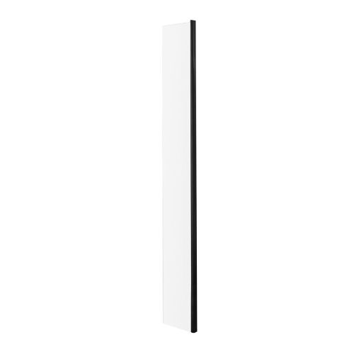 Hudson Reed 215mm Wetroom Return Screen - Matt Black (20742)