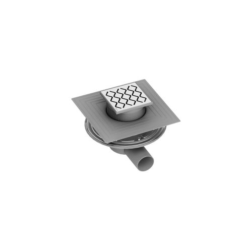 Ravak SN501 Plastic Point Drain with Stainless Steel Grid (21408)