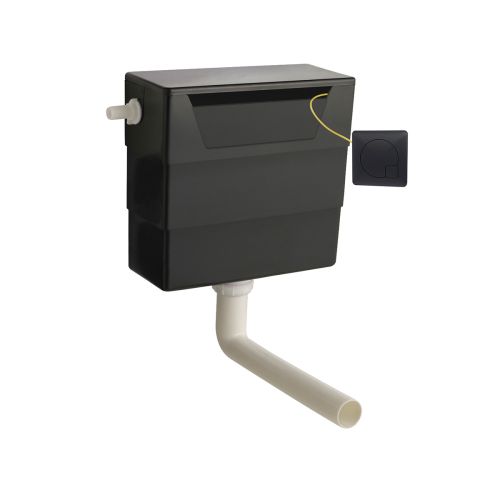 Universal Acess Concealed Cistern with Black Square Flush Button (20495)