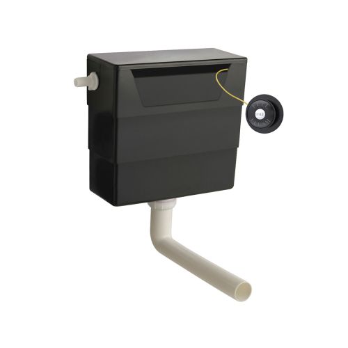 Universal Acess Concealed Cistern with Black Traditional Flush Button (20492)