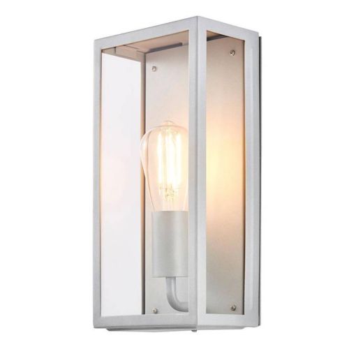 Forum Zinc ZN-20944-SIL Minerva Metal Box Outdoor Wall Light - Silver (11987)