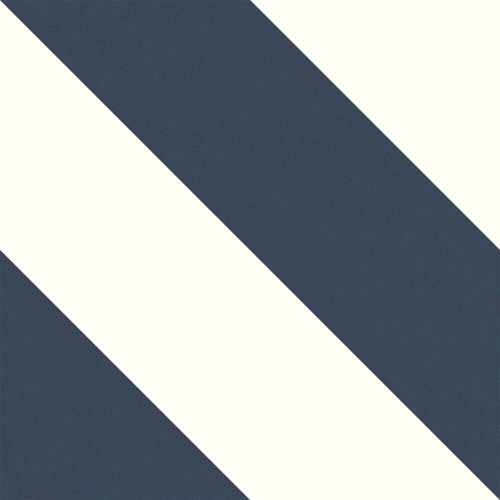 Zebra Navy 22.3 x 22.3cm Porcelain Pattern Tile - 1.15 sqm perbox