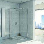 Kiimat Eight 1200 x 900mm Single Door Offset Quadrant Shower Enclosure (10581)