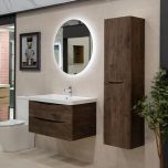 Baltimore 1500mm Wall Mounted Storage Cabinet - Chestnut (7789)