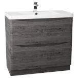 Baltimore 900mm Floorstanding Vanity Unit & Basin - Graphite Oak (9971)