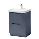 Happi 600mm Floorstanding Vanity Unit & Basin - Juniper Ash (12302)