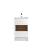 Hudson Reed Coast 500mm Floorstanding Vanity Unit & Basin - Gloss White CST974E (8068)