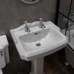 Eliseo Ricci Traditional English Balmoral Basin Pillar Taps (1823)