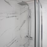 Eliseo Ricci Cube Plus Thermostatic Rain Shower with Diverter