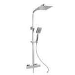 Eliseo Ricci Cube Plus Thermostatic Rain Shower with Diverter (11103)