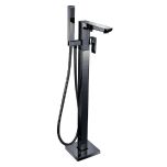 Eliseo Ricci Vesu Floor Standing Bath Shower Mixer - Black (11118)