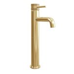 Eliseo Ricci Exclusiv Tall Mono Basin Mixer - Brushed Brass (12991)