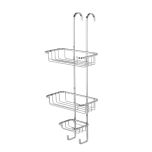 Croydex Stainless Steel Over-Hook Three Tier Basket (12814)