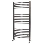 Reina Diva Curved 1000 x 500mm Heated Towel Rail - Chrome (4685)